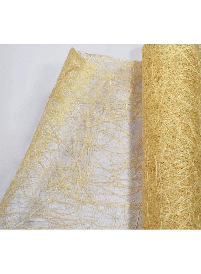 3A FEATURETAIL Abaca Jute Fiber Roll For Bouquet Wrapping, Gift Wrapping, Bags, Basket Making And Crafts(18 Inch X 10 Ft, Color: Butter/Yellow), 1 Count - Image 1