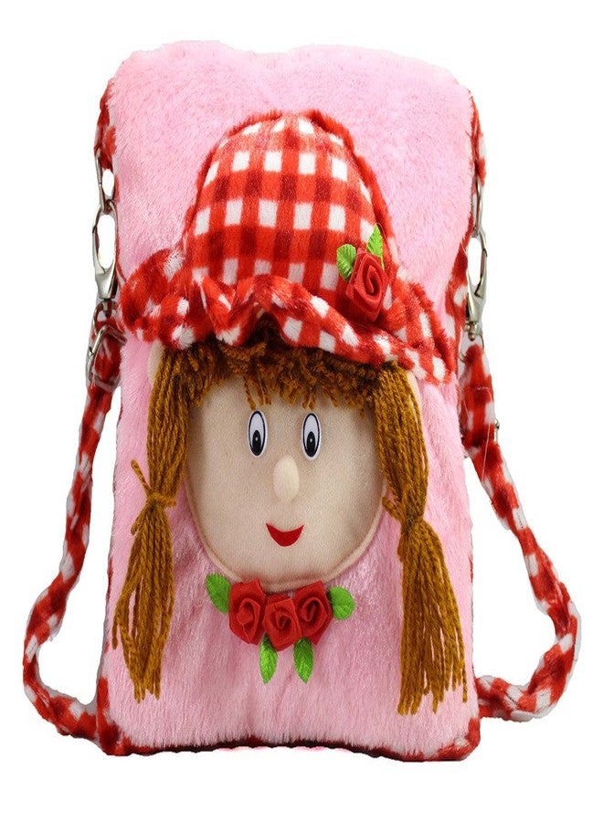 Tickles Doll Girls School Sling Bag For Kids Girls Travelling & School 3 litres (Color: Pink) - Image 1