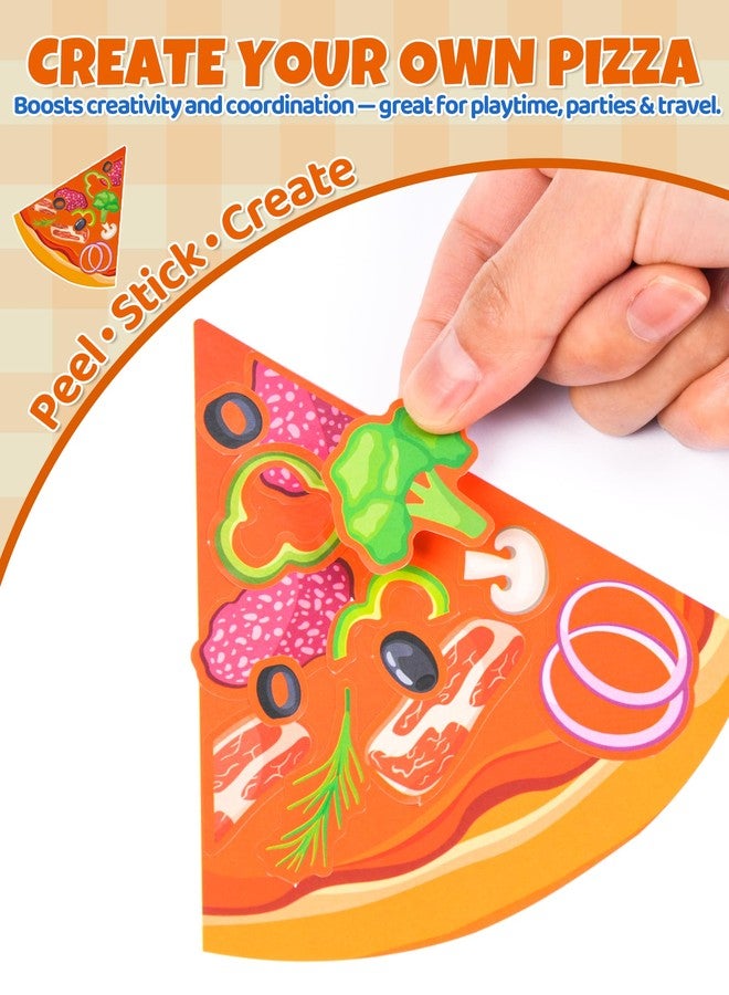 Aowplc مجموعة ملصقات "اصنع بيتزا" من Aowplc، 32 ورقة، للأطفال، 8 تصاميم متنوعة، مثالية لأعمال البيتزا الفنية، وهدايا الحفلات، والأنشطة الصفية. - Image 5