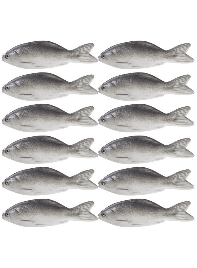 jiebor 12Pcs Fake Fish Realistic Fish Toy Artificial Halloween Fish Mode Small Rubber Sea Fish For Kitchen Home Market Display Decoration Photography Props - Image 1