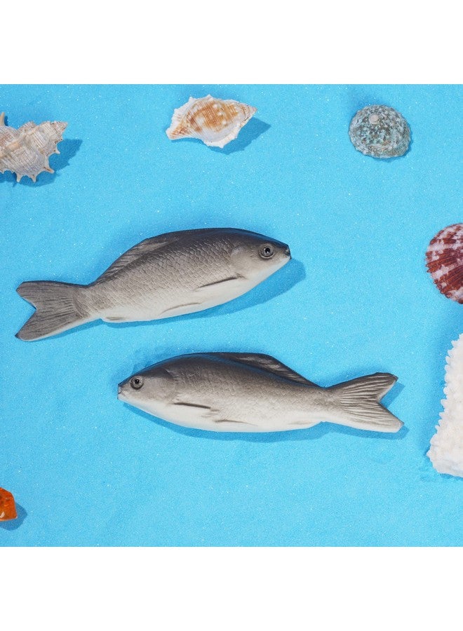 jiebor 12Pcs Fake Fish Realistic Fish Toy Artificial Halloween Fish Mode Small Rubber Sea Fish For Kitchen Home Market Display Decoration Photography Props - Image 4