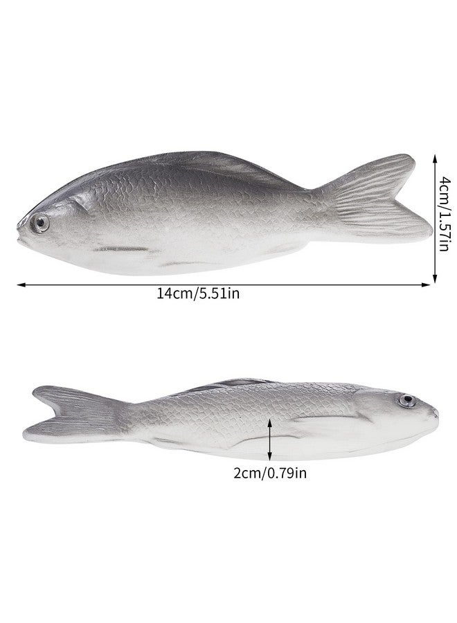 jiebor 12Pcs Fake Fish Realistic Fish Toy Artificial Halloween Fish Mode Small Rubber Sea Fish For Kitchen Home Market Display Decoration Photography Props - Image 2