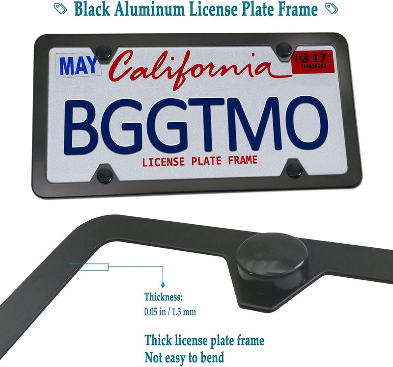 BGGTMO Trailer License Plate Bracket Holder - Metal Car Tag Frame with Mounting Kit - Image 4
