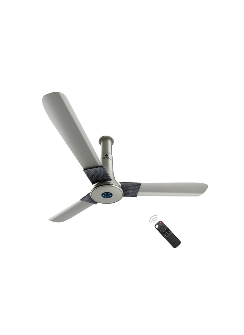 Generic - atomberg Studio+ 1200mm BLDC Ceiling Fan with Remote Control | BEE 5 star Rated Energy Efficient Ceiling Fan | High Air Delivery with LED Indicators | 2+1 Year Warranty (Sand Grey) - Image 1