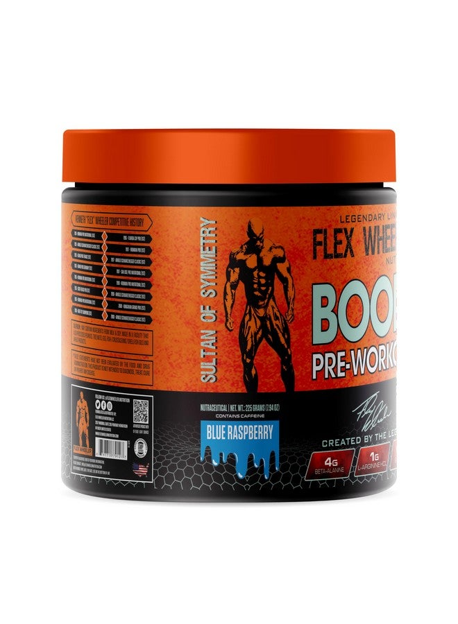 Flex Wheeler Nutrition فليكس ويلر للتغذية بوم مكمل ما قبل التمرين المتقدم - 30 حصة (225 جرام) | نكهة توت أزرق | صيغة طاقة متفجرة، تركيز وزيادة التحمل لأداء ذروة - Image 2