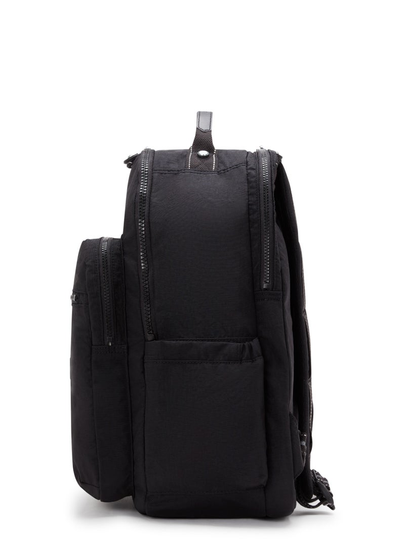 kipling - Seoul College School Large Backpack with Separate Laptop Compartment True Black - Image 1