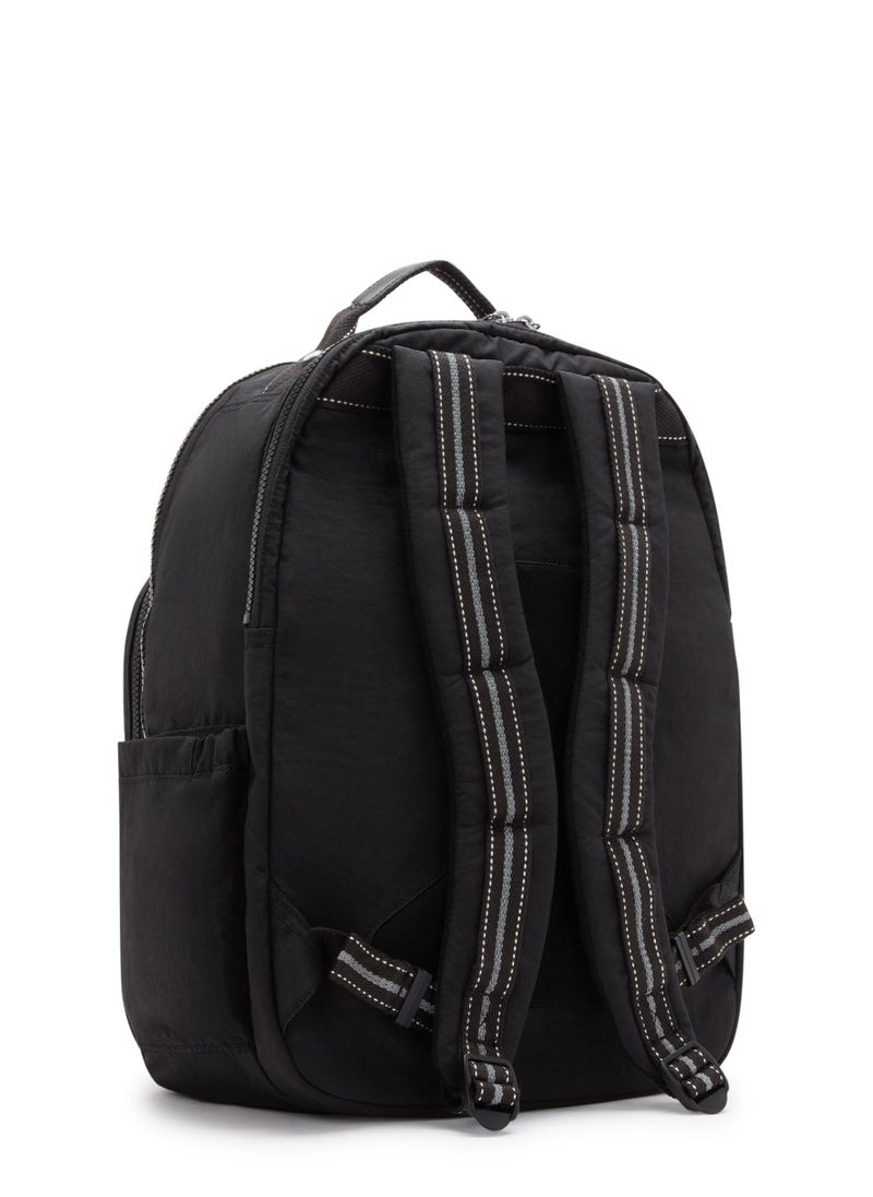 kipling - Seoul College School Large Backpack with Separate Laptop Compartment True Black - Image 1