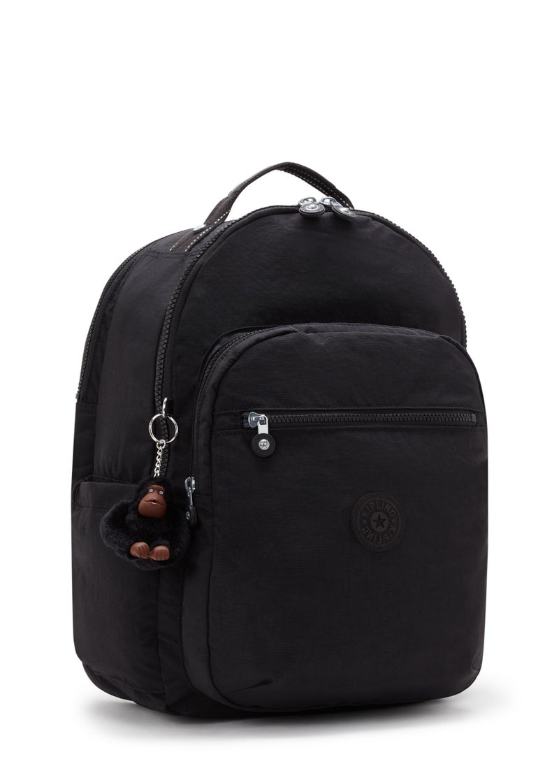 kipling - Seoul College School Large Backpack with Separate Laptop Compartment True Black - Image 1