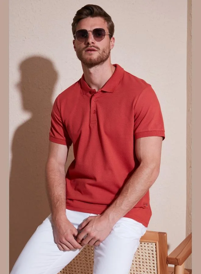 Buratti  Buratti Cotton Regular Fit Buttoned Polo Collar T Shirt Men's Polo Collar T-Shirt 5902127 for Men | Best Price UAE