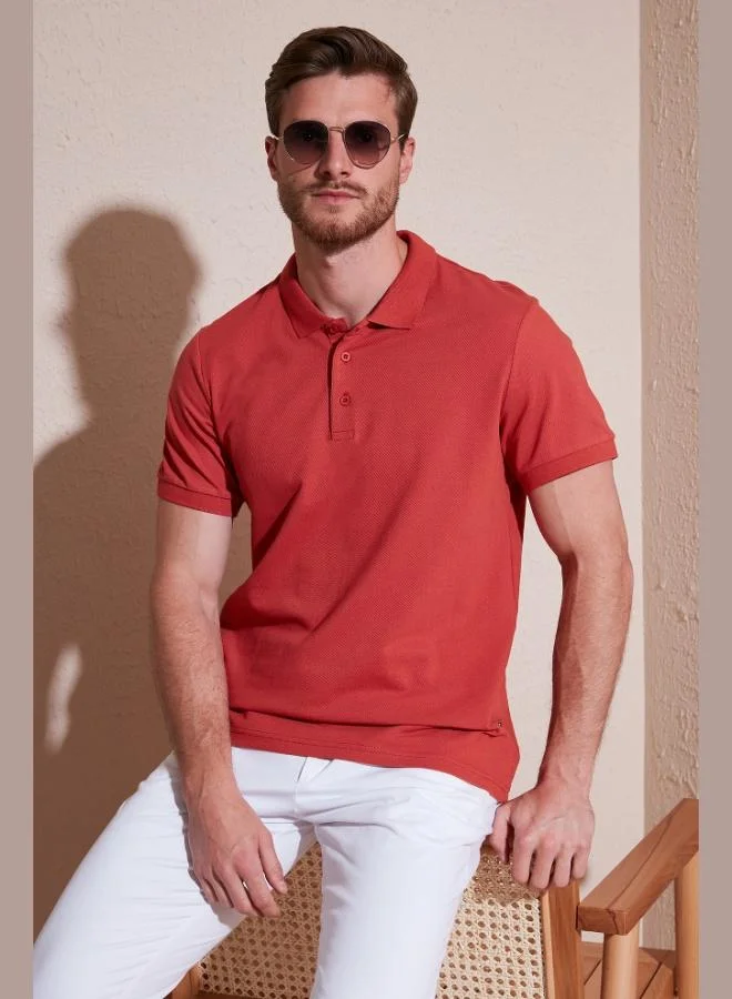 Buratti  Buratti Cotton Regular Fit Buttoned Polo Collar T Shirt Men's Polo Collar T-Shirt 5902127 for Men | Best Price UAE