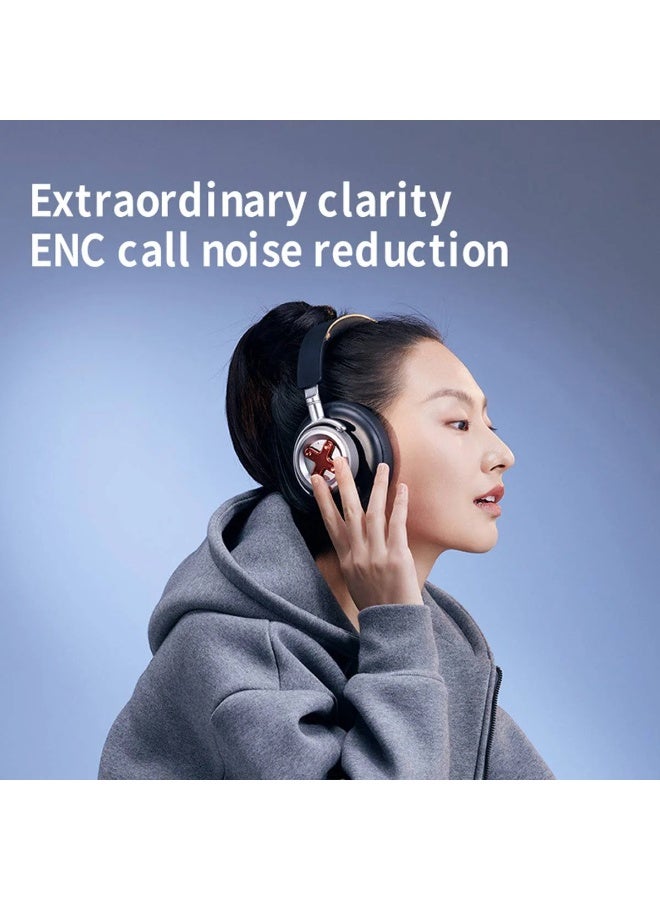 D MOOSTER DMOOSTER D19 Pro ANC Bluetooth Headphones – 360° Spatial Audio, Somatosensory Control, 800mAh Battery, Ergonomic Design - Image 4