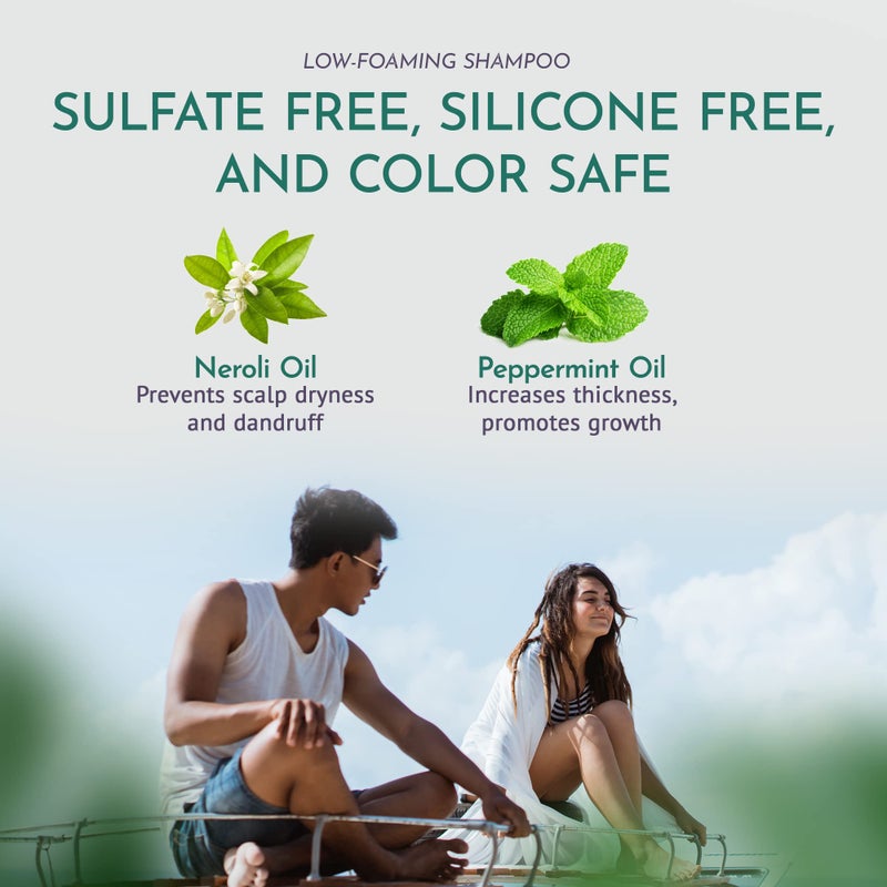 OM Botanical Sulfate-Free Organic Shampoo – Ayurvedic with Soapnut, Shikakai, Fenugreek & Neem | Prevent Hair Loss, Color Safe Natural Vegan Hair Cleanser for Men & Women Bullet Points: - Image 4