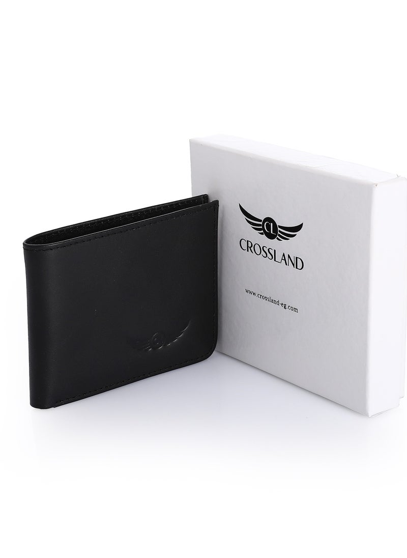 Crossland CROSSLAND Genuine Leather Slim Bifold Wallet for Men, 6 ID Slots, RFID Blocking Technology  - Image 1