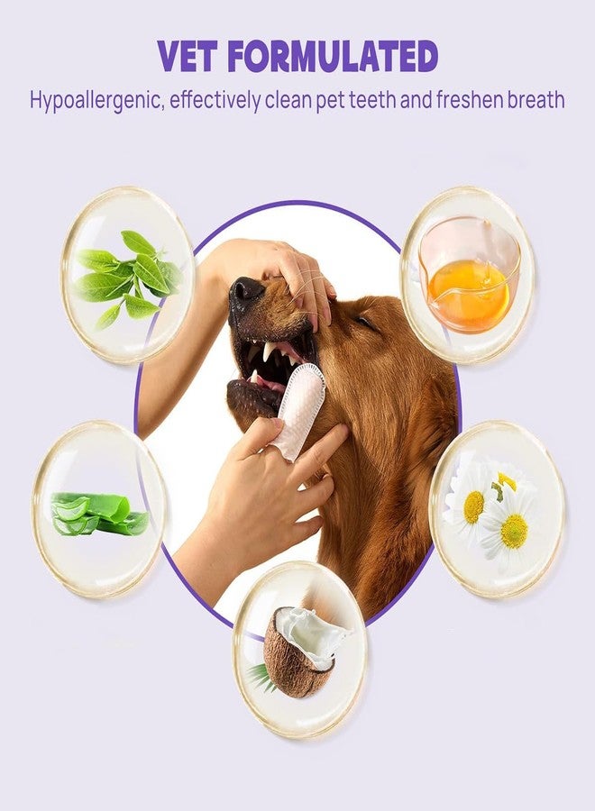CRAZYABBS Pet Ear and Teeth Cleaning Finger Wipes for Dogs & Cats Anti-Mite Wet Tissue, Pack of 50 (pet Teeth Cleaning Wipes) - Image 5