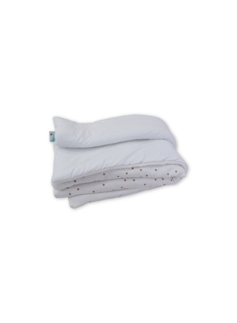 Berceau Cotton Baby Duvet – Off-White with "Hello Teddy" Embroidery - Image 2