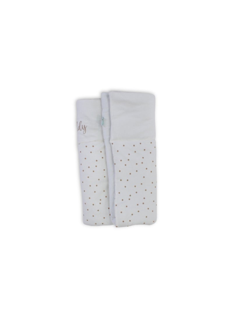 Berceau Cotton Baby Duvet – Off-White with "Hello Teddy" Embroidery - Image 3