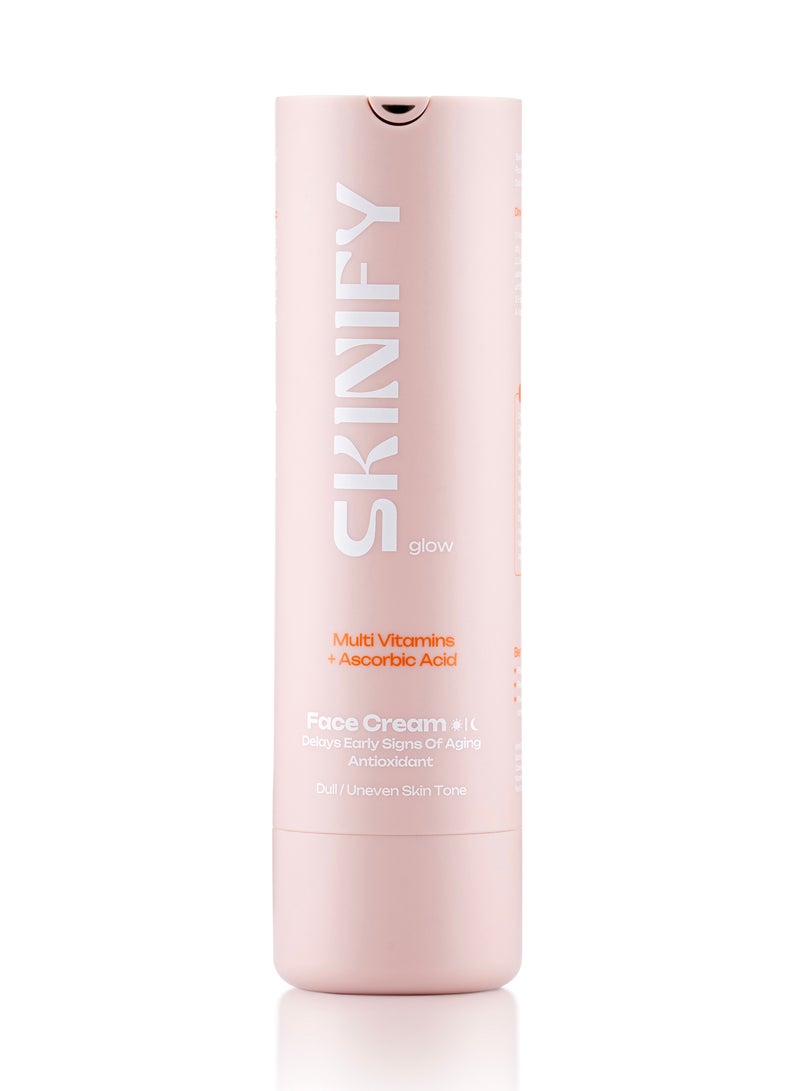 Skinify Multi Vitamins + Ascorbic Acid Antioxidant Face Cream Dull / Uneven Skin tone 50ml - Image 1