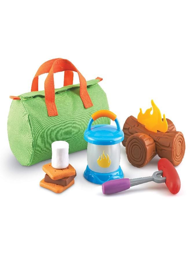 Learning Resources Learning Resources New Sprouts Camp Out! My Very Own Camping Set - 11 Pieces, Ages 18+ months Toddler Camping Toys, Outdoor Toys, Camp Out Play Set for Kids, Camping for Preschoolers - Image 1