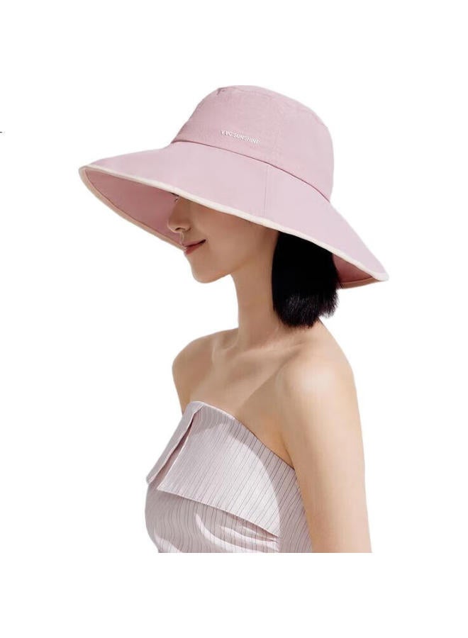 VVC Chengyi Recommended Sun Protection Hat For Women, Double-Sided Fisherman Hat With Wide Brim, Uv Protection, Ice Mist Pink - Image 3