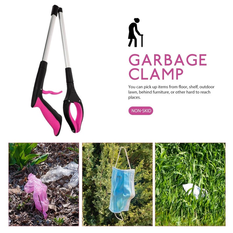 Didiseaon Foldable Trash Grabber Picker Tool Portable Reusable Garbage Clamp with Ergonomic Handle Heavy Duty Trash Pickup Tool for Outdoor Sanitation and Home Cleanup - Image 3