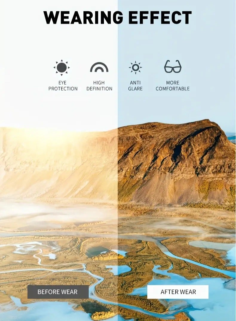 POLITE Fashion Sunglasses for Men and Women, Anti-Glare, Acrylic Lens - Perfect for Beach & Travel - Image 4