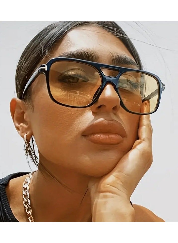 POLITE Fashion Sunglasses for Men and Women, Anti-Glare, Acrylic Lens - Perfect for Beach & Travel - Image 2