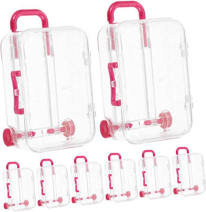 Rosy Mini Suitcase Favor Boxes 24pcs Candy Box For Wedding Bridal Shower Valentine Party Favors - Image 1