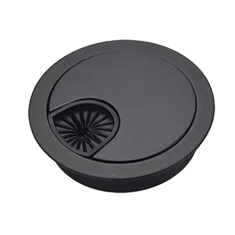 Black 50MM Metal Desk Grommet 10 Pack Detachable Cable Organizer For Remote Worker Student Gamer - Image 2