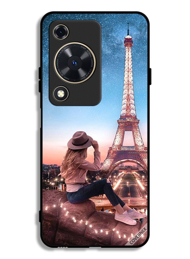 Covernex Huawei Nova Y63 Protective Case Cover Hat Girl & Eiffel Tower