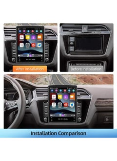 SHEZA STAR Vertical Touch Screen Car Stereo Radio, 9.7 inch, Carplay and Android Auto, Navigation GPS, Backup Camera  - Image 2