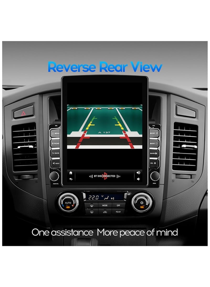 SHEZA STAR - Vertical Touch Screen Car Stereo Radio, 9.7 inch, Carplay and Android Auto, Navigation GPS, Backup Camera - Image 1