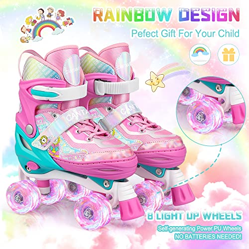 CANTAMI Roller Skates for Kids Girls Boys 4 Size Adjustable Kids Roller Skates with Wheels Light up for Children, Teens, Beginner & Advance, Indoor Outdoor - Image 5