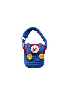 Mario Handbag For Apple AirPods Pro1/2/3 Generation Wireless Bluetooth Headset Protective Case Knitted-Color:Mario Handbag Earphone Case-Applicable Model:airpods3 Generation