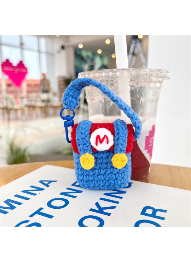 Generic - Mario Handbag For Apple AirPods Pro1/2/3 Generation Wireless Bluetooth Headset Protective Case Knitted-Color:Mario Handbag Earphone Case-Applicable Model:airpods3 Generation - Image 1