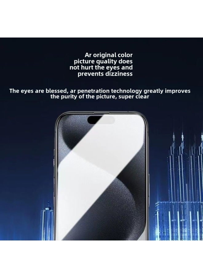 Generic - Iphone16e Full Screen Tempered Film For Apple 15Pro Max Metal Mobile Phone Film For 13Pro Dust-proof Net Anti-peep-Color:Dustproof Net  (with Packaging)-Dimensions:iPhone11 - Image 1