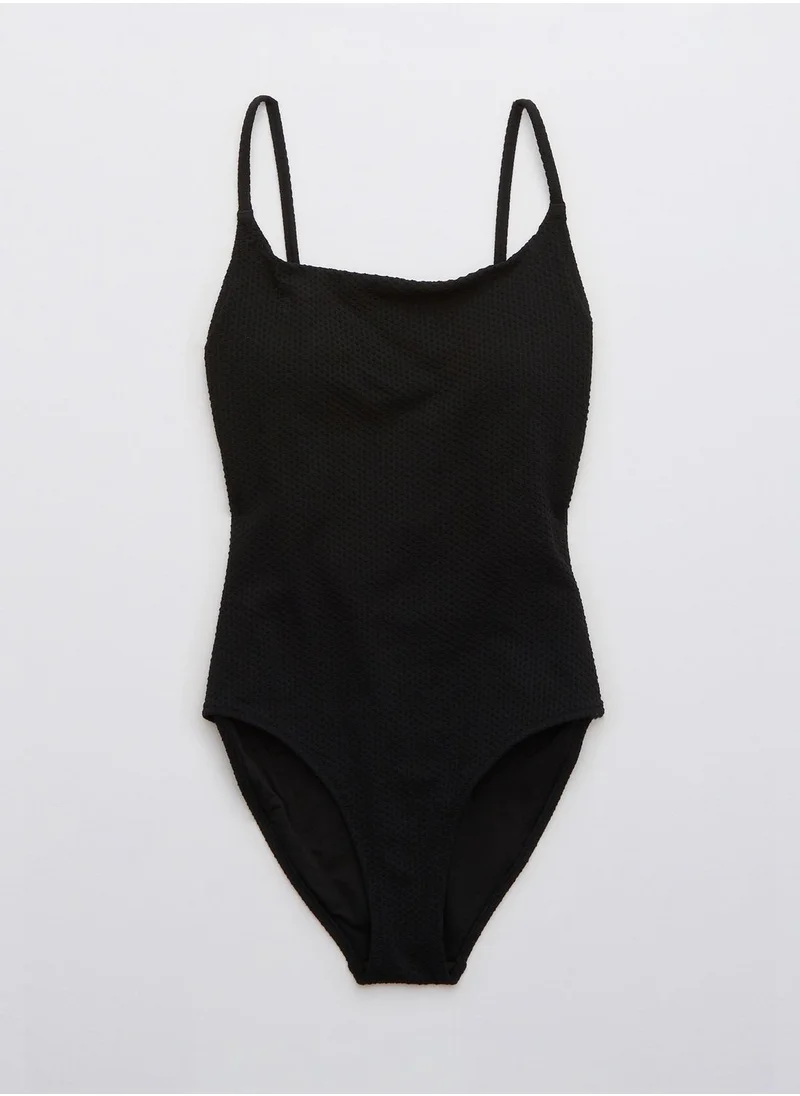 Aerie Strappy High Leg Swimsuit