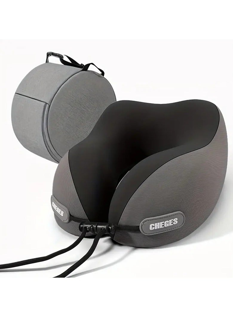 CARELIVE U-Shaped Memory Foam Travel Neck Pillow – Slow Rebound Ergonomic Head Support, Anti-Tilt Design for Neck & Head Comfort, Portable Sleep Pillow for Airplane, Car, Bus, Office & Home Naps - Image 1