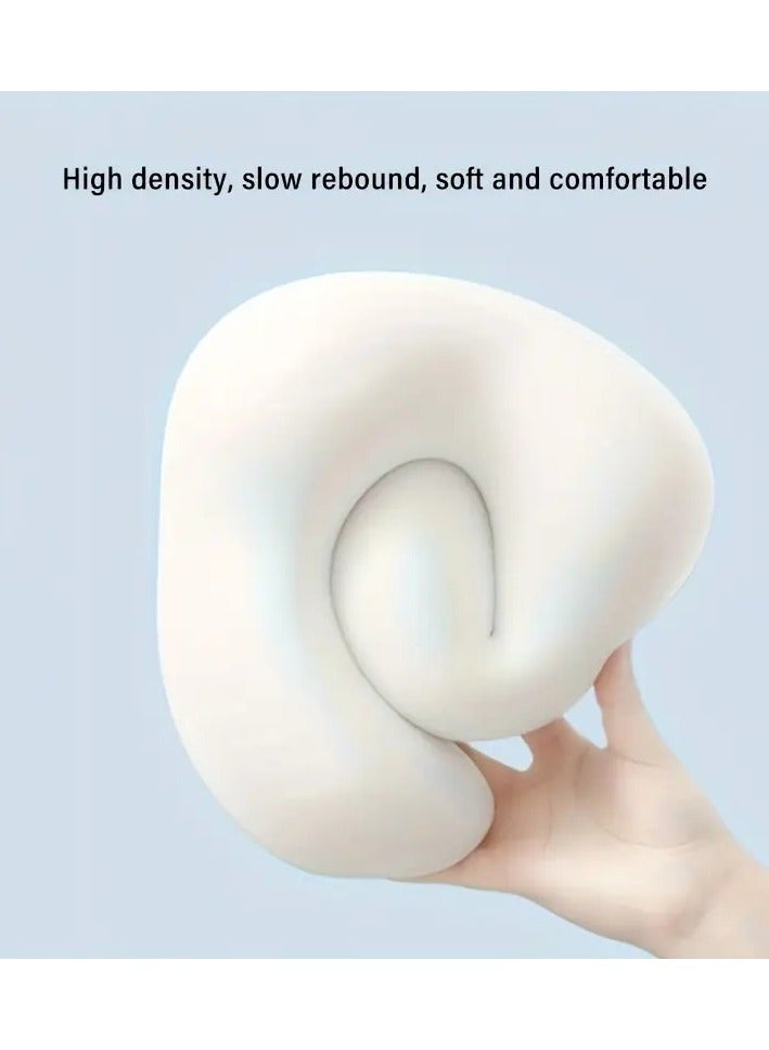 CARELIVE U-Shaped Memory Foam Travel Neck Pillow – Slow Rebound Ergonomic Head Support, Anti-Tilt Design for Neck & Head Comfort, Portable Sleep Pillow for Airplane, Car, Bus, Office & Home Naps - Image 5