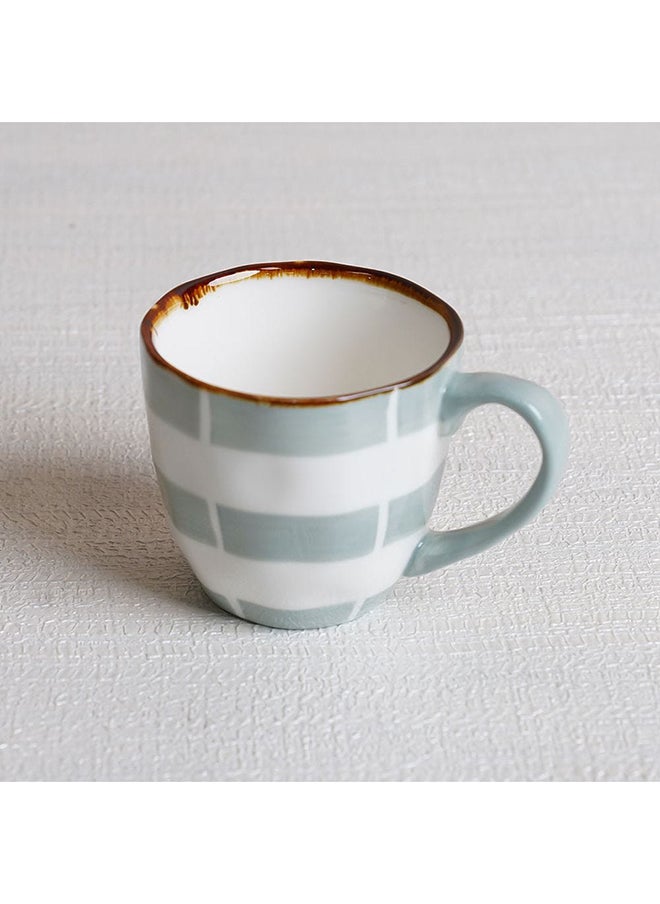 DANUBE HOME Akesha Cup And Saucer 200 Ml Fine Porcelain Stylish Cup and Saucer Elegant Tableware Tea Party Essentials For Home Kitchen & Dining Room Blue  - Image 4