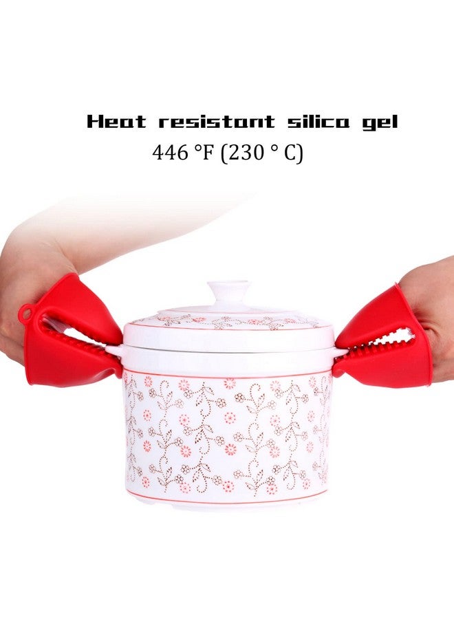 NEPAK NEPAK 4 Pairs Silicone Cooking Pinch Grips Oven Mitts Potholder for Kitchen Cooking & Baking  - Image 4