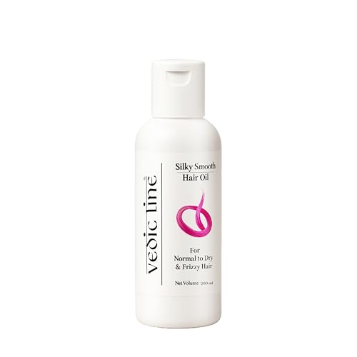 Vedic Line Vedicline Silky Smooth Hair Oil, Repair Damaged & Dull Hair with Vitamin B3 And Hibiscus Extracts for Glossy Hair, 200ml - Image 1