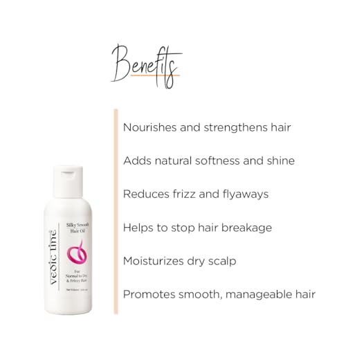 Vedic Line Vedicline Silky Smooth Hair Oil, Repair Damaged & Dull Hair with Vitamin B3 And Hibiscus Extracts for Glossy Hair, 200ml - Image 2
