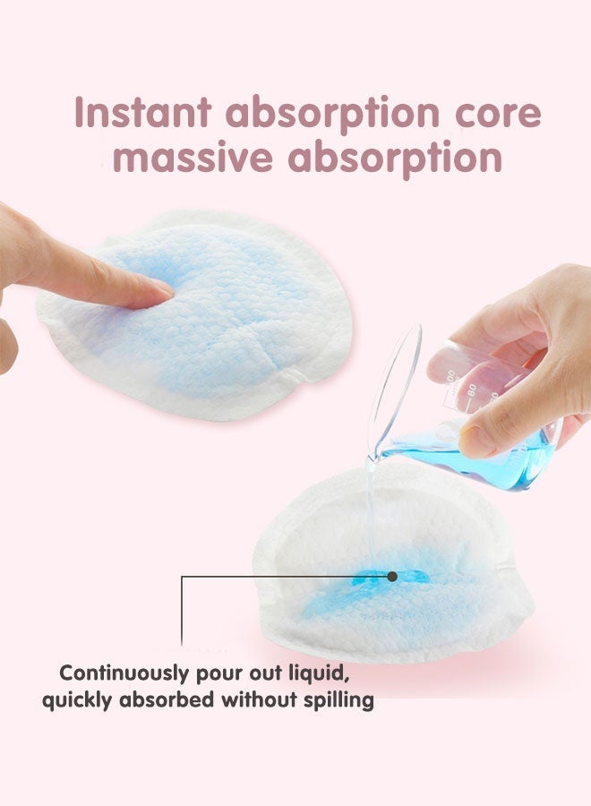 Pack of 100 Disposable Breast Pads, Nursing Pads for Breastfeeding, Soft and Super Absorbent Nipple Covers - Image 2