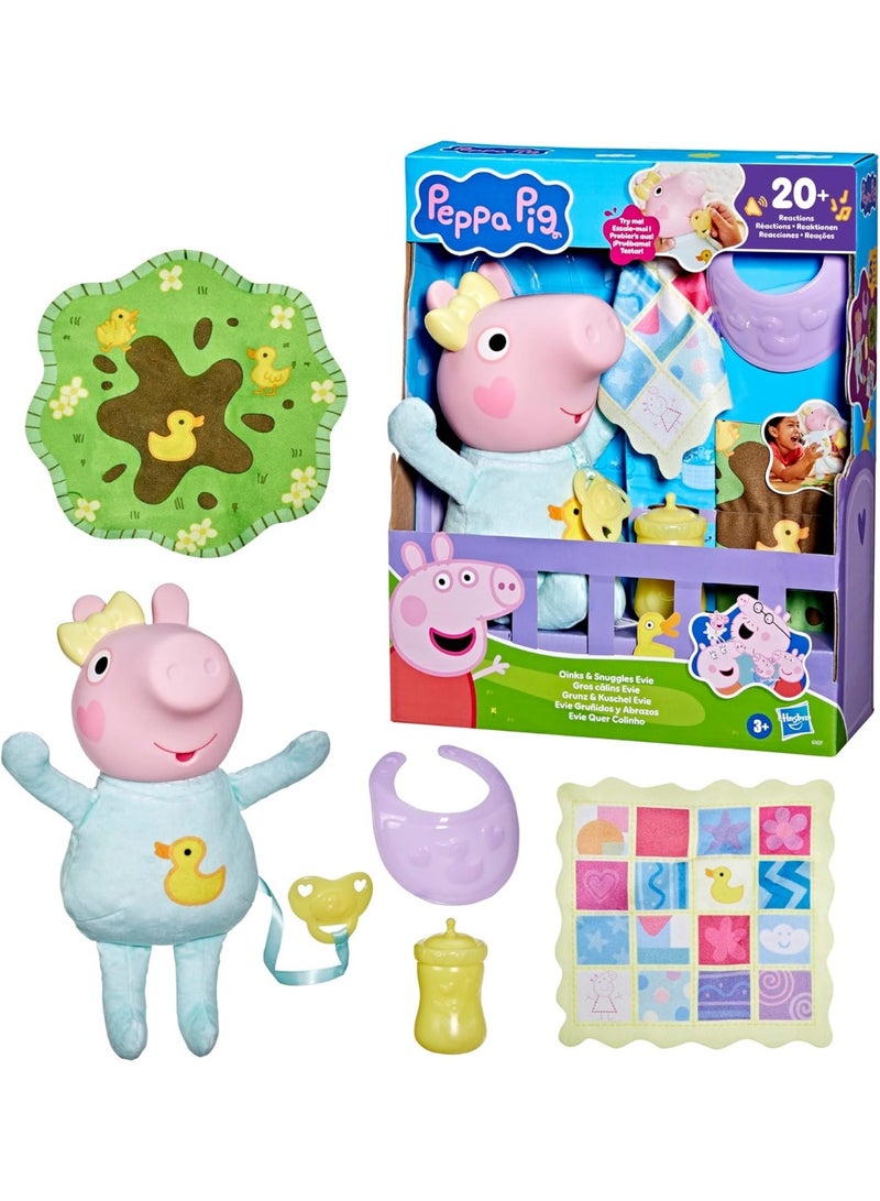 Peppa Pig دمية بيبا بيغ التفاعلية إيفي مع أصوات واحتضان G1637 - Image 1