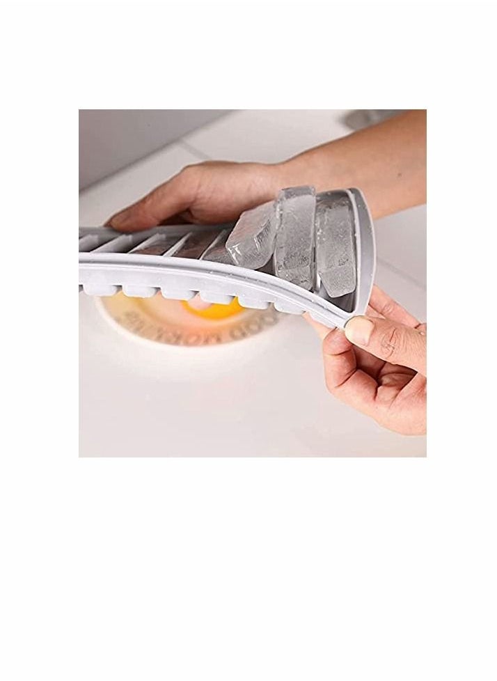 KASTWAVE - 2 PCS Narrow Ice Stick Cube Trays, Long Ice Stick Tray Silicone with Lid, Rectangular Narrow Stick, Reusable, Flexible, Easy Release, Ideal for Sports and Water Bottles, Juice Bottles, Parties - Image 1
