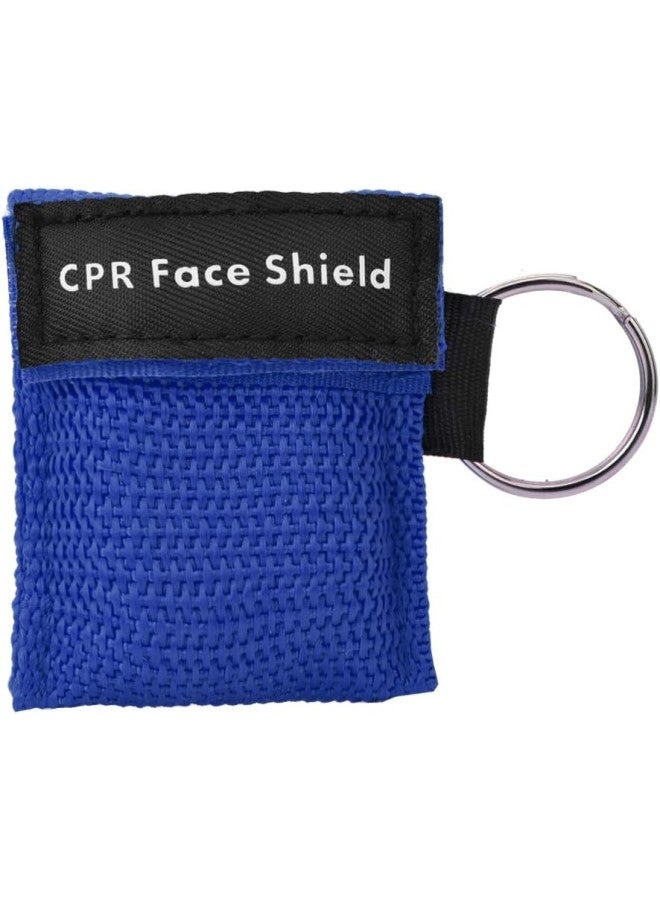 klarako One-Way Valve Emergency CPR First Aid Mask Keychain Health Care Tool, CPR Mask Keychain Ring Emergency Kit ( Blue) - Image 1