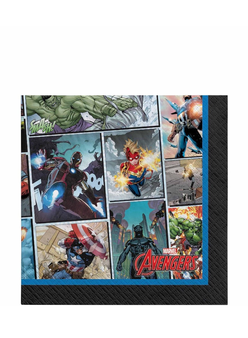 Amscan Black Panther, 59 Piece Tableware Supplies, Includes Napkins, Plates, Cups, Cutlery, Tablecover, Banner And Balloon For 8 Guests - Image 3