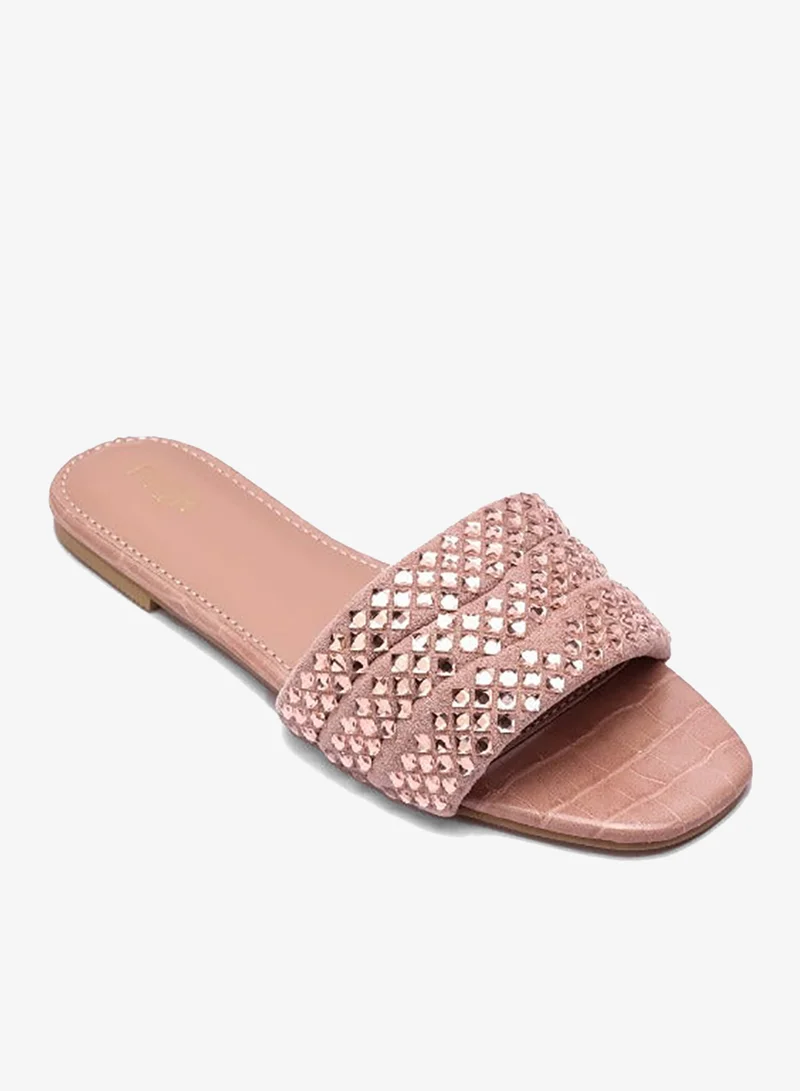 فايور صندل مسطح مزخرف