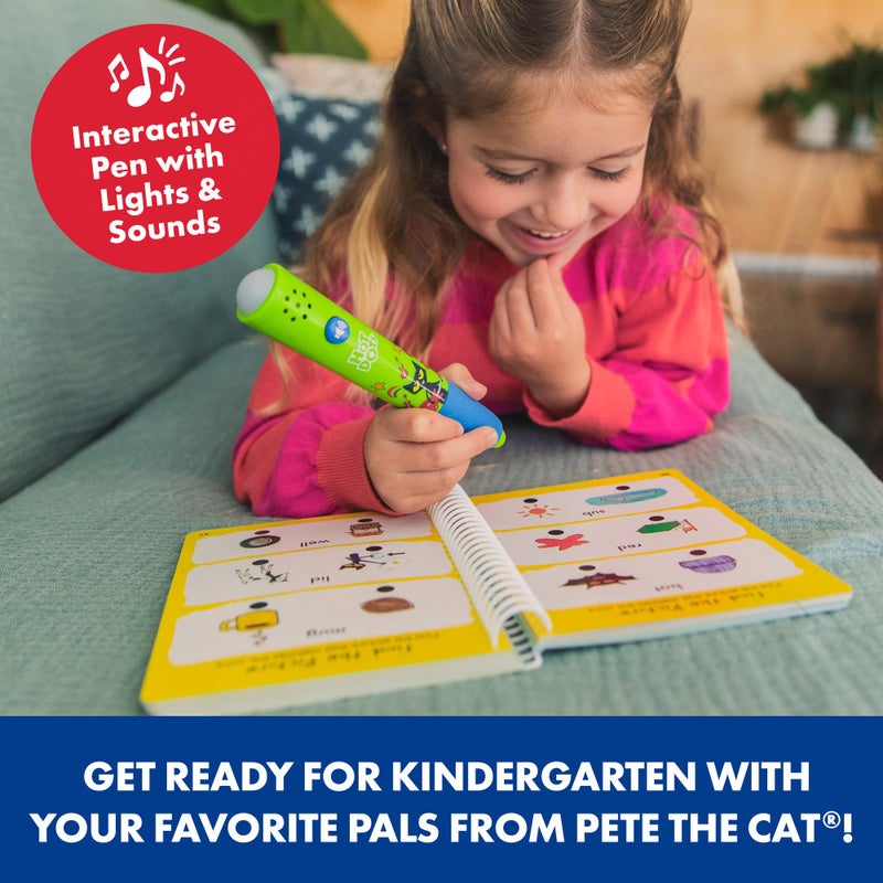 Educational Insights Hot Dots Pete The Cat Kindergarten Reading & Math Workbook - Kindergarten Workbooks with Interactive Pen, Homeschool Learning Books, Build Early Reading & Math Skills, Ages 5+ - Image 2