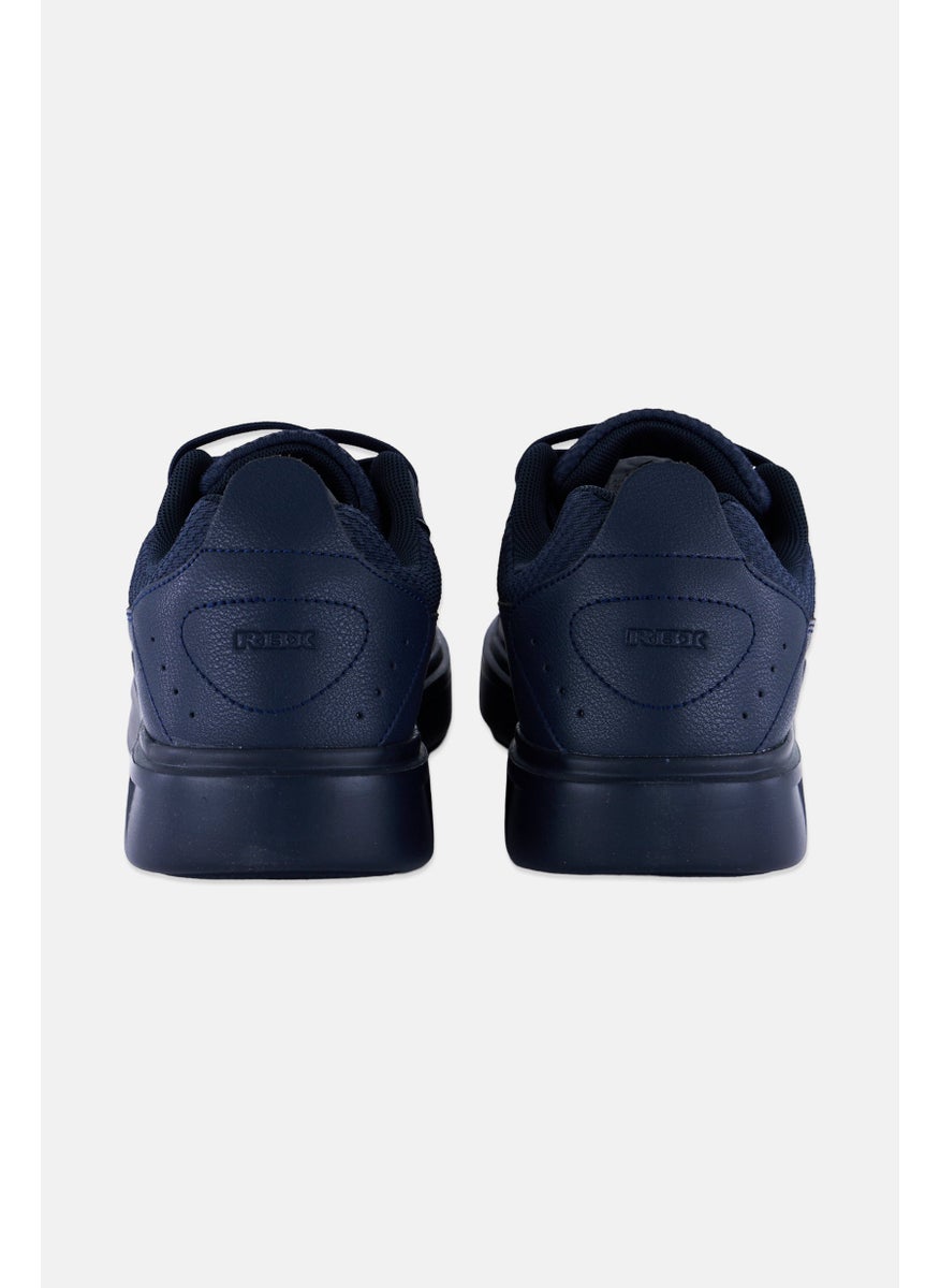 RBX - Men Brand Logo Lace Up Running Shoes, Navy - Image 1